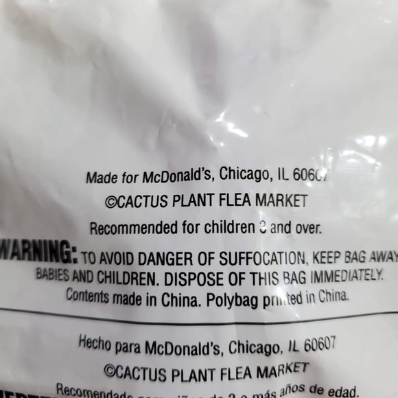 Cactus Plant Flea Market x McDonalds Grimace Sealed in Package Collectible - Picture 3 of 5